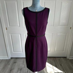 Calvin Klein Sleeveless Classic Wine Sheath Dress NWT